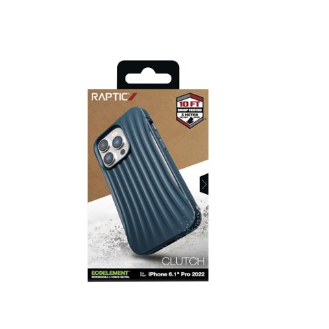 ND38_494175 X-Doria Raptic Clutch - Biodegradowalne etui iPhone 14 Pro (Drop-Tested 3m) (Blue)
