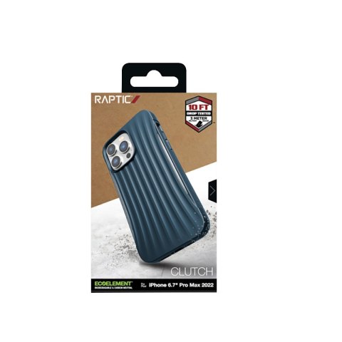 ND38_494236 X-Doria Raptic Clutch - Biodegradowalne etui iPhone 14 Pro Max (Drop-Tested 3m) (Blue)