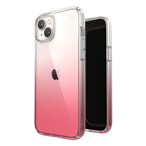 ND38_150122-9509 Speck Presidio Perfect-Clear + Ombre - Etui iPhone 14 Plus z powłoką MICROBAN (Clear / Vintage Rose Fade)