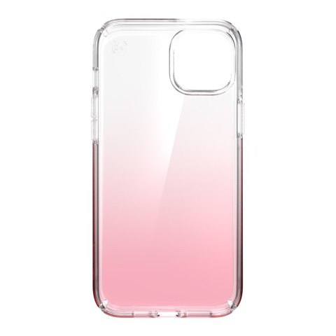 ND38_150122-9509 Speck Presidio Perfect-Clear + Ombre - Etui iPhone 14 Plus z powłoką MICROBAN (Clear / Vintage Rose Fade)