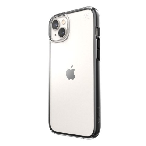 ND38_150124-5905 Speck Presidio Perfect-Clear with Impact Geometry - Etui iPhone 14 Plus z powłoką MICROBAN (Clear / Black)