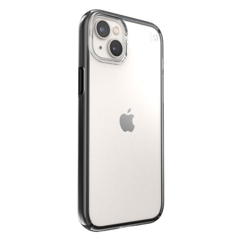 ND38_150124-5905 Speck Presidio Perfect-Clear with Impact Geometry - Etui iPhone 14 Plus z powłoką MICROBAN (Clear / Black)