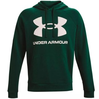 ND05_B21784-S 1357093 330 Bluza męska Under Armour Rival Fleece Big Logo HD zielona 1357093 330 r.S