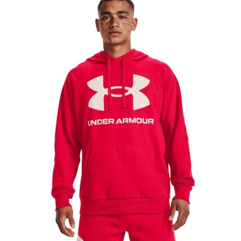 ND05_B21786-M 1357093 600 Bluza męska Under Armour Rival Fleece Big Logo HD czerwona 1357093 600 r.M