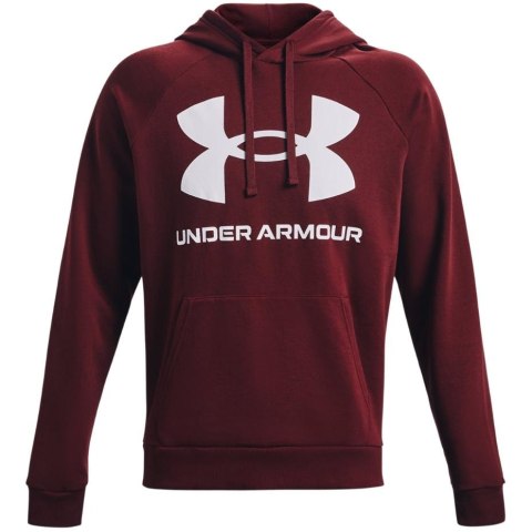 ND05_B21787-S 1357093 690 Bluza męska Under Armour Rival Fleece Big Logo HD bordowa 1357093 690 r.S