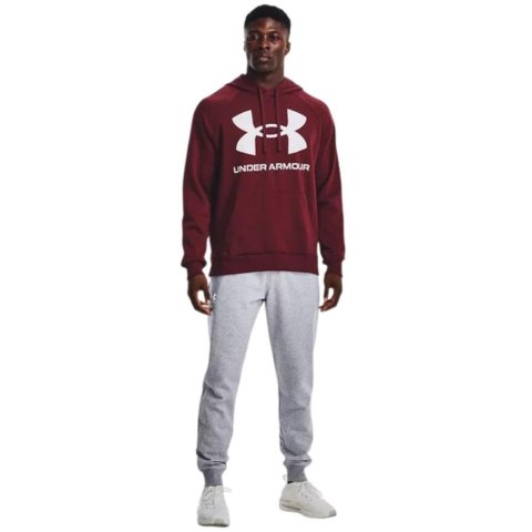 ND05_B21787-S 1357093 690 Bluza męska Under Armour Rival Fleece Big Logo HD bordowa 1357093 690 r.S