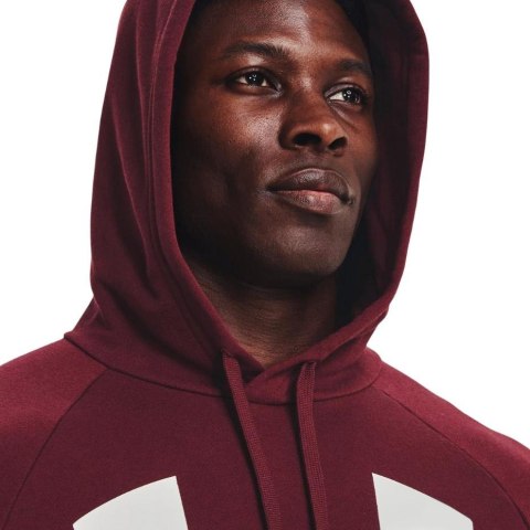 ND05_B21787-S 1357093 690 Bluza męska Under Armour Rival Fleece Big Logo HD bordowa 1357093 690 r.S