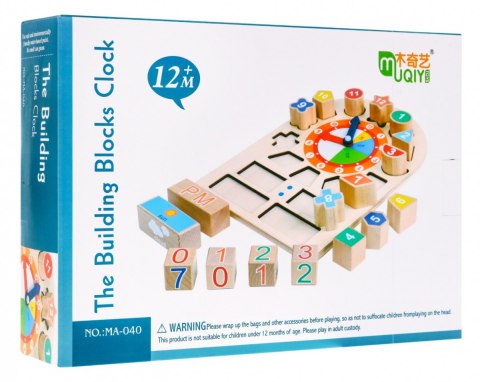 ND28_10794_ZDR_MA-040 Drewniany Zegar Do Nauki