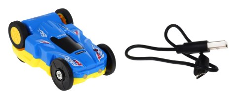 ND28_10869_ZKT_89914 Interaktywny tor wyścigowy z tunelem + dwustronne autko dla dzieci 3+ Dźwięki Światła 80 el.