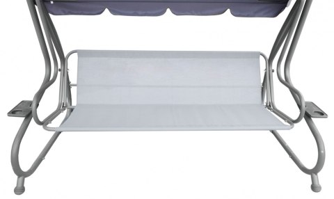 ND28_12376_8078 Z Ogromna Huśtawka Ogrodowa Siedzisko Plecionka 2x1 Zielona