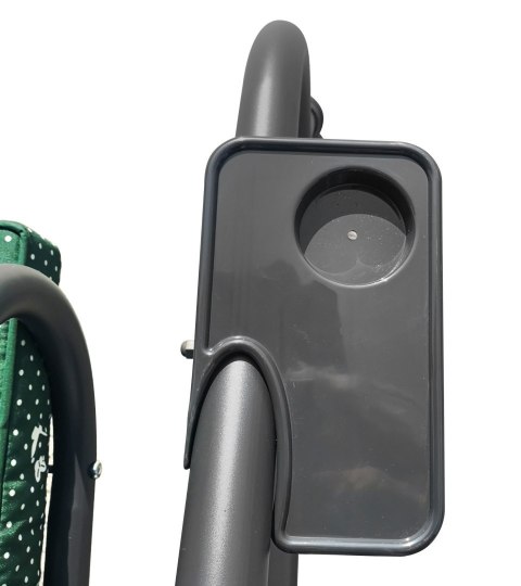 ND28_12377_8078 MOT Ogromna Huśtawka Ogrodowa Siedzisko Plecionka 2x1 Zielona M