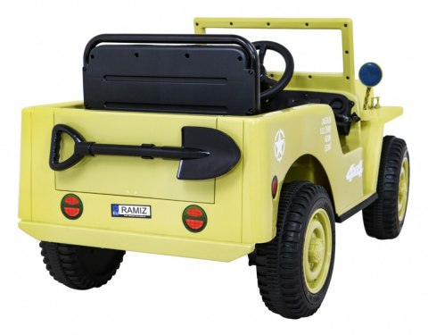 ND28_13419_PA_JH-103_BEZ Pojazd Retro Wojskowy Beżowy