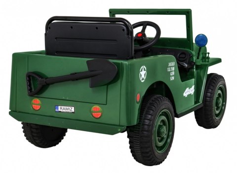 ND28_13421_PA_JH-103_ZIE Pojazd Retro Wojskowy Zielony