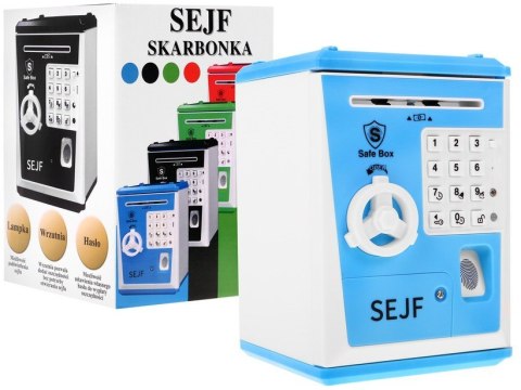 ND28_13859_ZGR_LK-G982_NIE Sejf skarbonka dla dzieci 3+ niebieski Oszczędzanie pieniędzy + Nauka przedsiębiorczości
