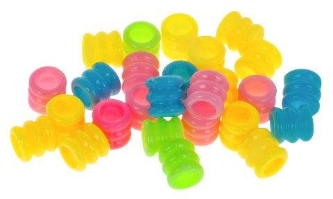 ND28_14368_ZDZ_MBK-275 Zestaw koralików do włosów i bransoletek dla dzieci 5+ Maszynki do nawlekania zaplatania + akcesoria