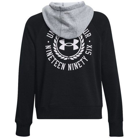 ND05_B21825-L 1373031 001 Bluza damska Under Armour Rival Fleece CB Hoodie czarna 1373031 001 r.L