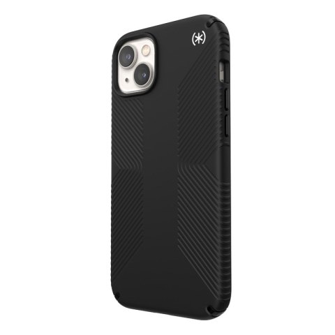 ND38_150116-D143 Speck Presidio2 Grip - Etui iPhone 14 Plus z powłoką MICROBAN (Black / Black / White)