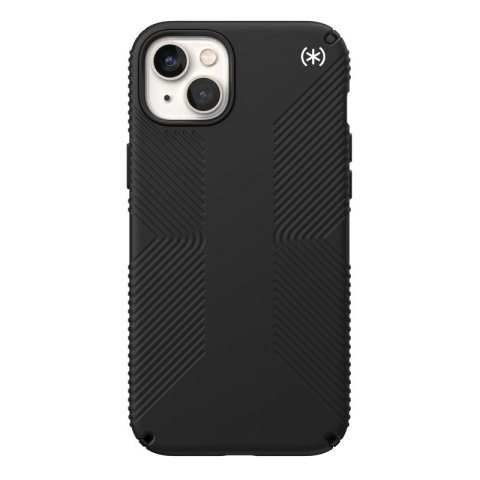 ND38_150116-D143 Speck Presidio2 Grip - Etui iPhone 14 Plus z powłoką MICROBAN (Black / Black / White)