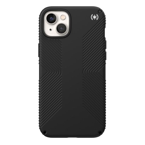 ND38_150117-D143 Speck Presidio2 Grip + MagSafe - Etui iPhone 14 Plus z powłoką MICROBAN (Black / Black / White)