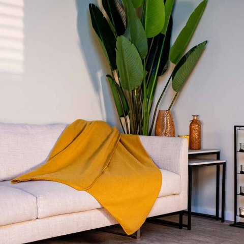 ND38_8711252495125ORANGE Koc polarowy 170x130 cm (pomarańczowy)