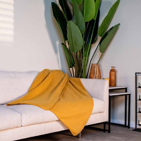 ND38_8711252495125ORANGE Koc polarowy 170x130 cm (pomarańczowy)