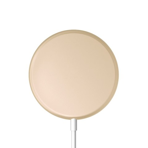 ND38_CRG-MS15W-GLD Crong MagSpot Wireless Charger - Aluminiowa ładowarka MagSafe 15W (Gold)