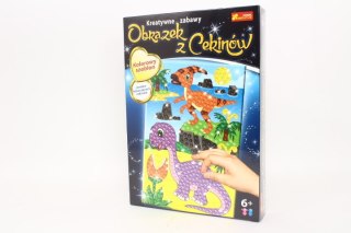 Cekinowy obrazek Dinozaur Parazaurolof i D...52796