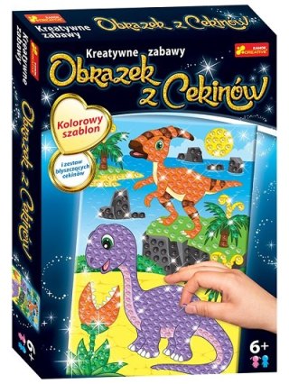 Cekinowy obrazek Dinozaur Parazaurolof i D...52796