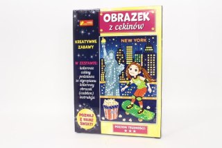 Cekinowy obrazek Podróże małe i duże USA 52017