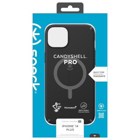 ND38_150141-B565 Speck CandyShell Pro + MagSafe - Etui iPhone 14 Plus z powłoką MICROBAN (Black / Slate Grey)