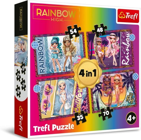 PUZZLE 4w1 Modne laleczki / MGA RainbowHigh 34614