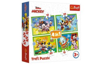 PUZZLE 4w1 Wśród przyjaciół 34616