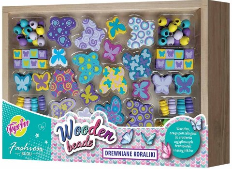 STNUX Koraliki drewniane duże Motyle STN7311 97311