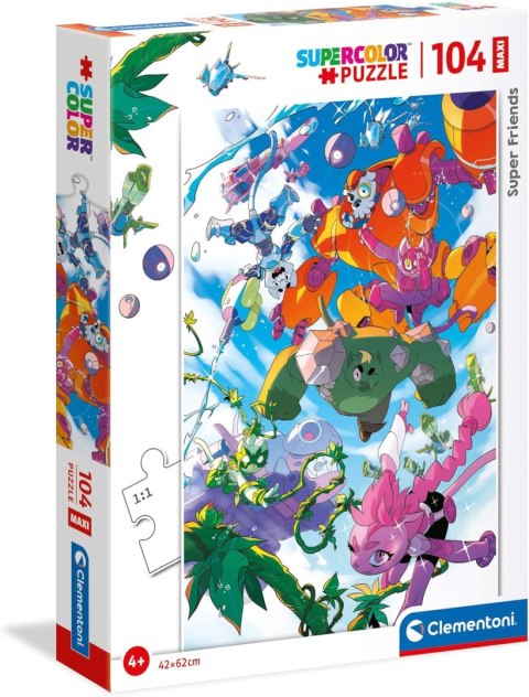 CLE puzzle 104 maxi SuperKolor SFriends! 23754