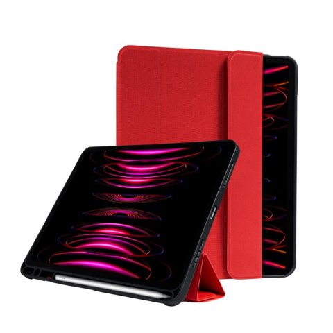 ND38_CRG-FXF-IPD112-RED Crong FlexFolio ? Etui iPad Pro 11 (2022-2021) / iPad Air 10.9? (5-4 gen.) z funkcją Apple Pencil (czerw