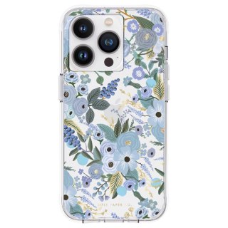 ND38_RP049230 Rifle Paper Clear - Etui iPhone 14 Pro (Garden Party Blue)