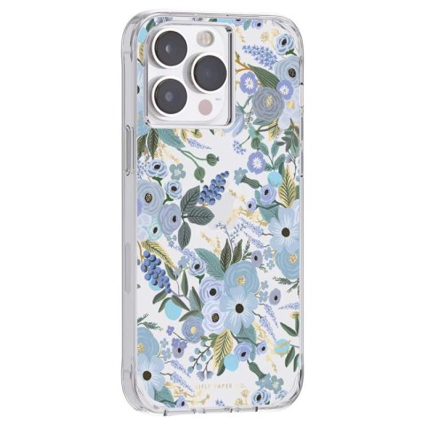 ND38_RP049320 Rifle Paper Clear - Etui iPhone 14 Pro Max (Garden Party Blue)