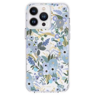 ND38_RP049322 Rifle Paper Clear MagSafe - Etui iPhone 14 Pro Max (Garden Party Blue)