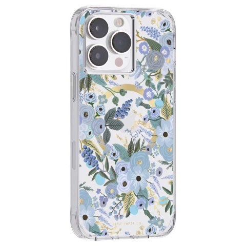 ND38_RP049322 Rifle Paper Clear MagSafe - Etui iPhone 14 Pro Max (Garden Party Blue)