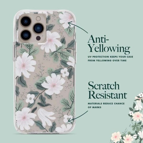 ND38_RP049418 Rifle Paper Clear - Etui iPhone 14 Pro Max (Willow)