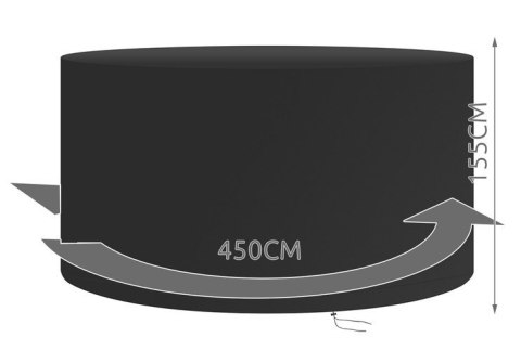 ND12_13892 Pokrowiec na kosz ogrodowy podwójny 5902802913647