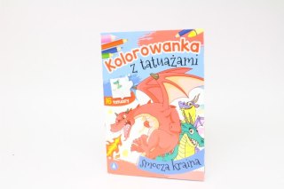 Kolorowanka z tatuażami Smocza kraina 75038