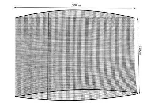 ND12_15260 Moskitiera do parasola ogrodowego 3m - czarna 5900779937628