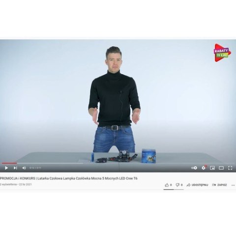 ND12_15382 Latarka czołowa 5 x LED T6 CREE 5902802922076