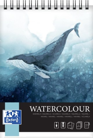 ND39_516976 SZKICOWNIK A4/10K 300G NA SPIRALI WATERCOLOU OXF