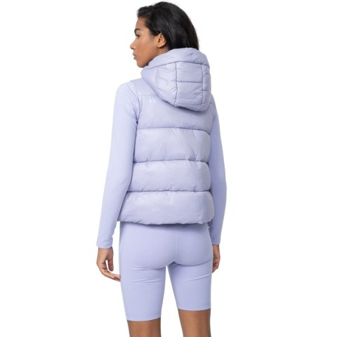 ND05_K14630-S 4FSS23TDJAF092 52S Kamizelka damska puchowa 4F F092 jasny fiolet 4FSS23TDJAF092 52S r.S