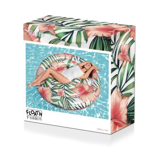 Materac dmuchany Wyspa kwiaty 158cm B43410 82855