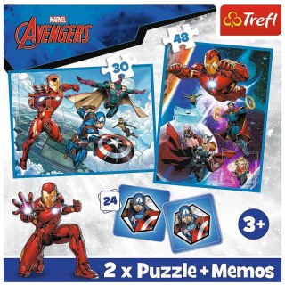 PUZZLE 2w1+memos Bohaterowie w akcji /Disney 93333