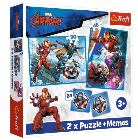 PUZZLE 2w1+memos Bohaterowie w akcji /Disney 93333