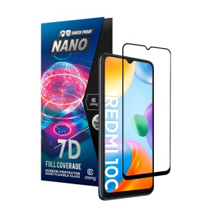 ND38_CRG-7DNANO-XRMI10C Crong 7D Nano Flexible Glass ? Niepękające szkło hybrydowe 9H na cały ekran Xiaomi Redmi 10C
